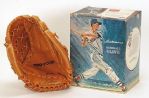 1960s Ted Williams (HOF) Baseball Display Box with Glove 
