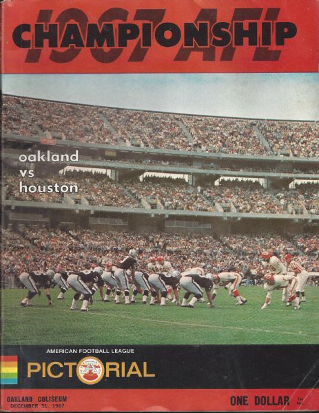 1967 AFL Championship Game Program 