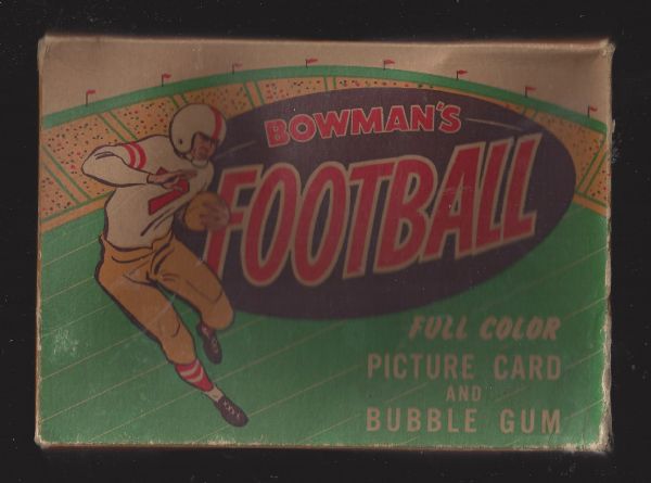 1954 Bowman Football Empty Wax Box 