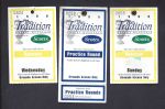 1996 The Traditions Golf Tournament lot of (3) Daily Passes 