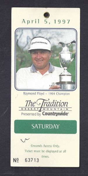 1997 Ray Floyd - The Traditions Golf Tournament Daily Pass