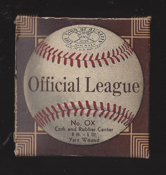 1940's Reach Empty Official League Baseball Box