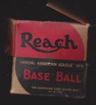 Circa 1950s Reach Empty Baseball Box 