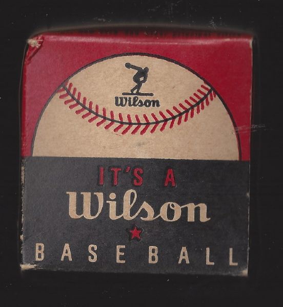 C. 1940's Wilson Sporting Goods Empty Baseball Box 