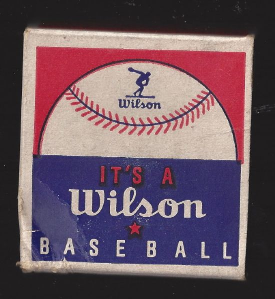 C. 1940's Wilson Sporting Goods Empty Baseball Box