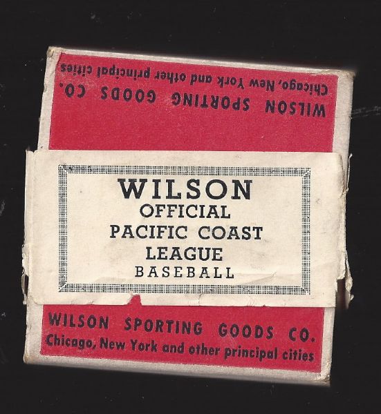 C. 1940's Wilson Sporting Goods Empty Baseball Box