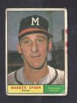 1961 Warren Spahn (HOF) Topps Baseball Card 