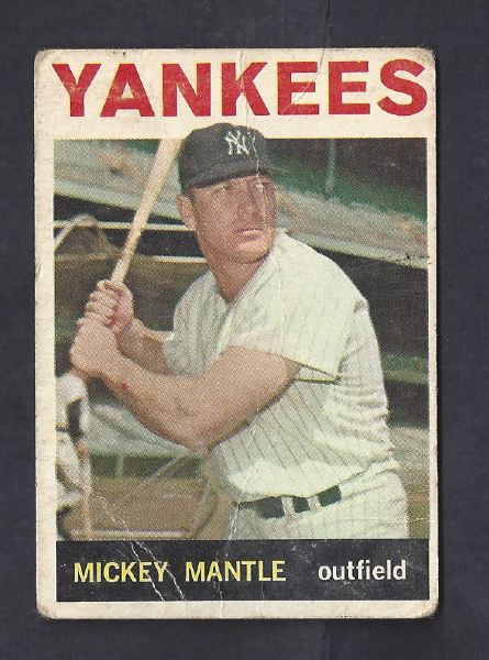 1964 Mickey Mantle Topps Baseball Card