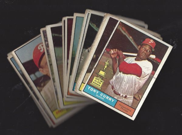 1961 Topps Baseball Lot of (25) Cards