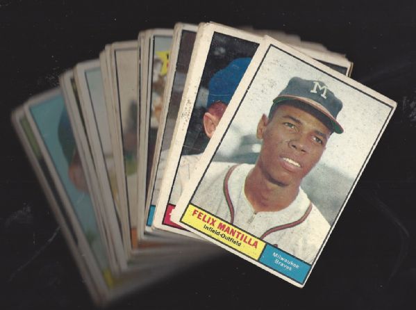 1961 Topps Baseball Lot of (25) Cards