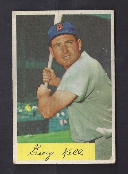 1954 George Kell (HOF) Bowman Baseball Card