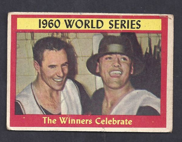 1961 Topps 1960 World Series Champions (Pittsburgh Pirates) Celebrate Card