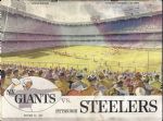 1958 New York (Football) Giants vs Pittsburgh Steelers Game Program