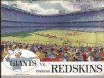 1958 New York (Football) Giants vs Washington Redskins Game Program