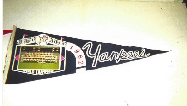 1962 New York Yankees (World Champions) Picture Pennant