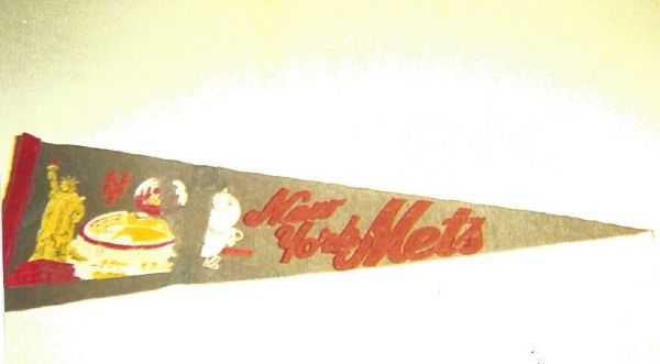 1960's NY Mets 3/4 Size Pennant 