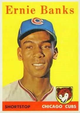 1958 Ernie Banks Topps Baseball Card