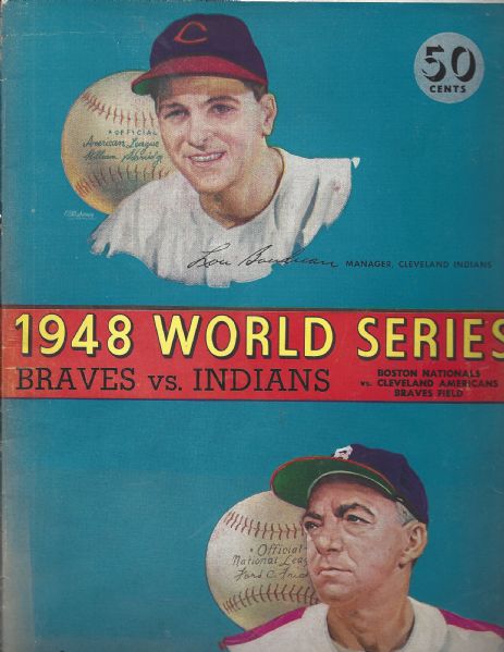 1948 World Series Program at Boston