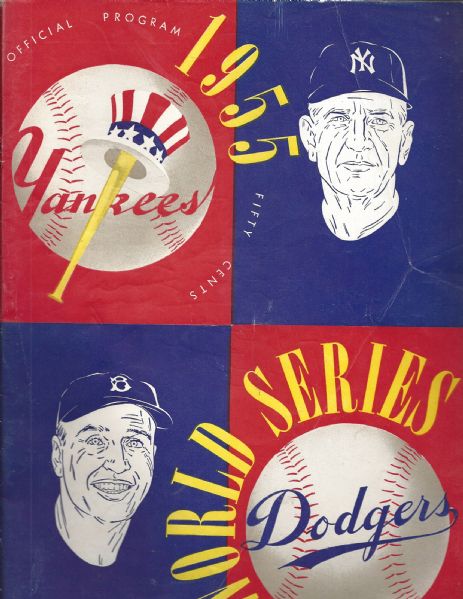 1955 World Series Program at Yankee Stadium