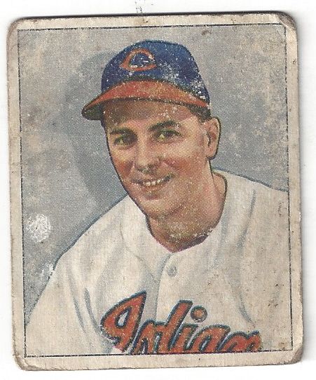 1950 Lou Boudreau (HOF) Bowman Baseball Card