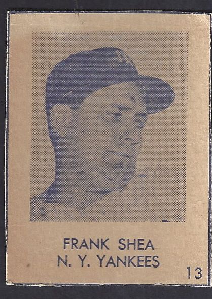 1948 Frank Shea - NY Yankees R346 Blue Tint
