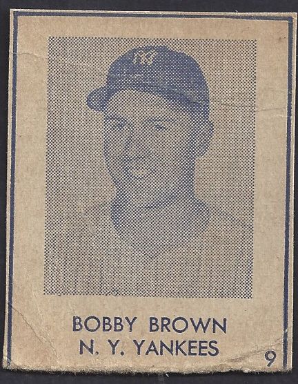 1948 Bobby Brown - NY Yankees R346 Blue Tint 