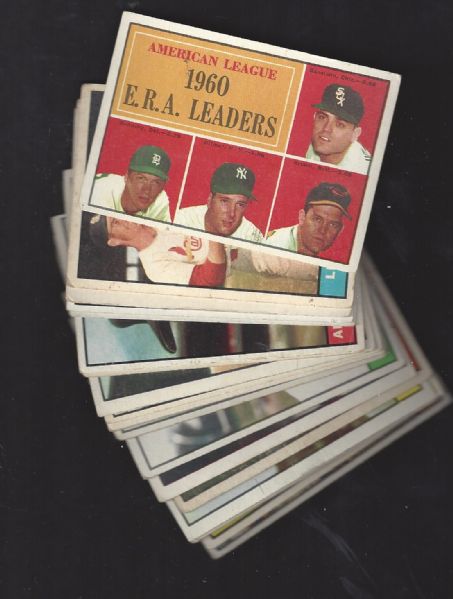 1961 Topps Baseball Card Lot of (25)