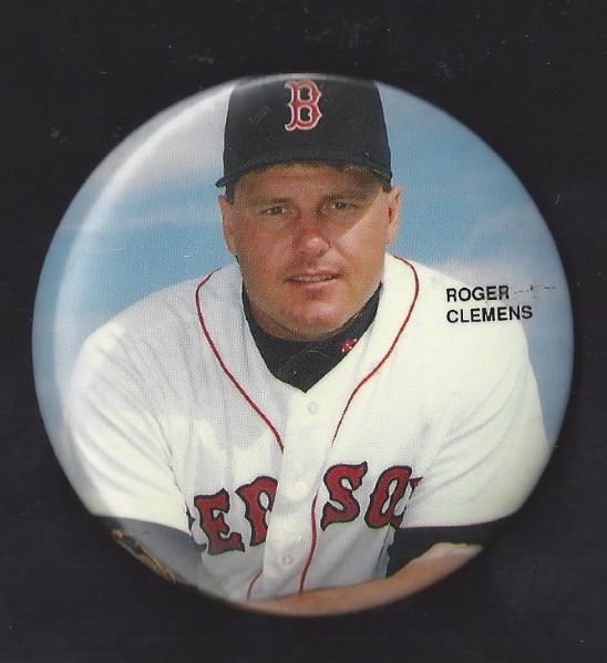C. 1980's Roger Clemens (Boston Red Sox) Large Size Pinback Button