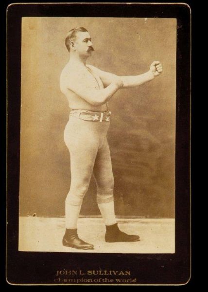 1890's John L. Sullivan Boxing Heavyweight Champion Cabinet Card