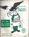 1962 Philadelphia Eagles vs Green Bay Packers Program Loaded with Autographs Including Paul Hornung