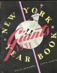 1951 NY Giants Baseball (NL Pennant Winners) Yearbook