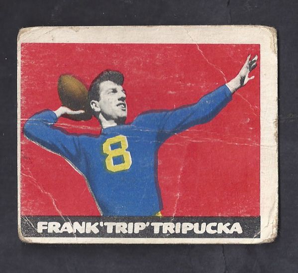 1948 Frank Trip Tripucka Leaf Football Card 