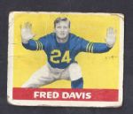 1948 Fred Davis (Chicago Bears) Leaf Football Card 