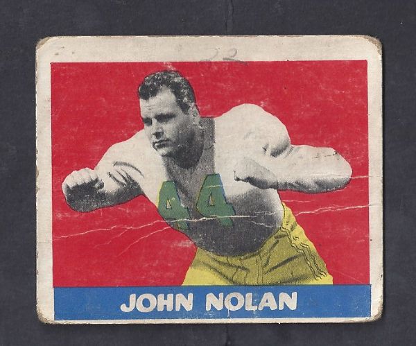 1948 John Nolan (Boston Yanks) Leaf Football Card 