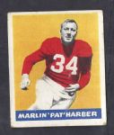 1948 Marlin Harber (Chicago Cardinals) Leaf Football Card  