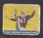 1948 Shorty McWilliams Leaf Football Card