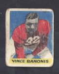 1948 Vince Banonis (Chicago Cardinals) Leaf Football Card 