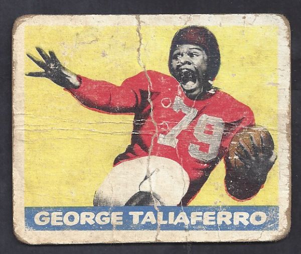 1948 George Taliaferro Leaf Football Card 