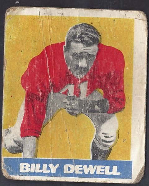 1948 Billy Dewell (Chicago Cardinals) Leaf Football Card
