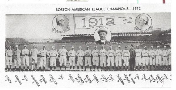 1912 Boston Red Sox 50th Anniversary Team Panorama 