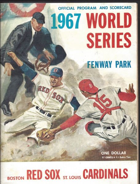 1967 World Series Program (Sox vs Cards) at Fenway Park 