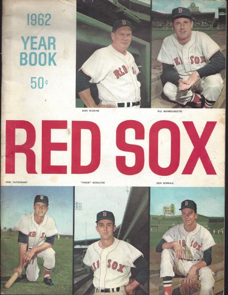 1962 Boston Red Sox Yearbook