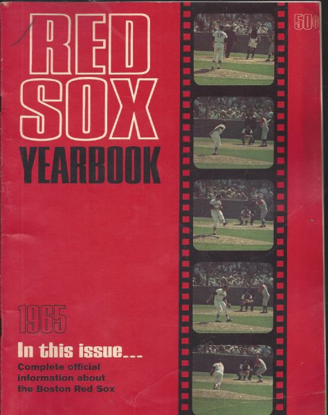 1965 Boston Red Sox Yearbook