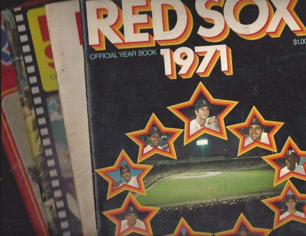 1970's Boston Red Sox Yearbook Lot of (4) 