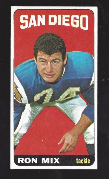 1965 Ron Mix (HOF) Topps Football Card