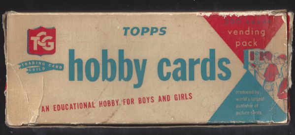 C. late 1950's Topps (500) Count Vendor Card Display Box 