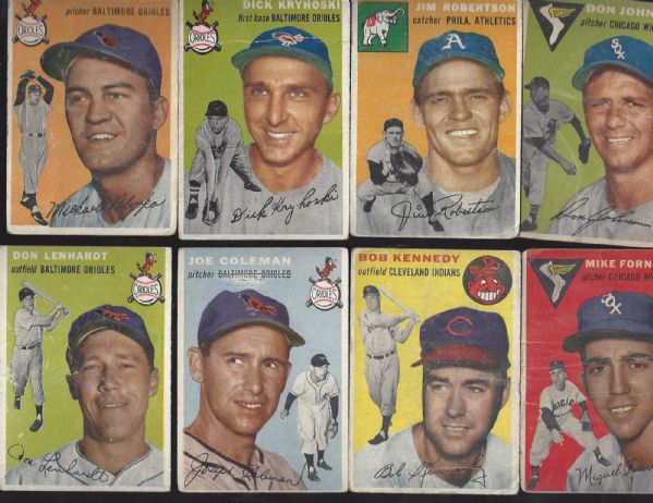 1954 Topps Baseball Card Partial Set of (120)