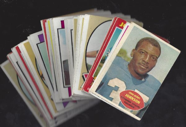 Pittsburgh Steelers Big Lot of (40) Topps Football Cards 