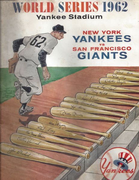 1962 World Series Official Program - Yankees vs SF Giants - At Yankee Stadium