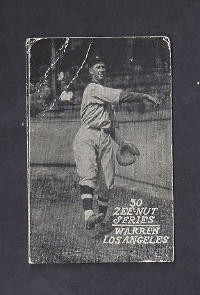 1920's Zee-Nut Warren (Los Angeles) PCL Card